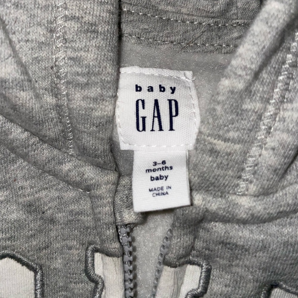 Gray one piece with hood